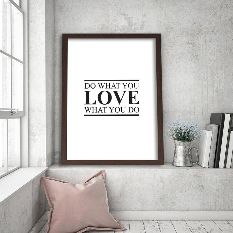 Glezna brūnā rāmī - Cover - Do What You Love  Home Trends DECO