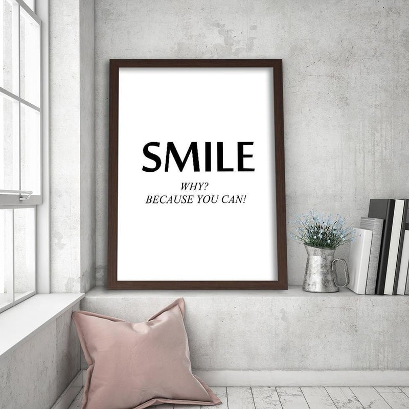 Glezna brūnā rāmī - Cover - Smile  Home Trends DECO