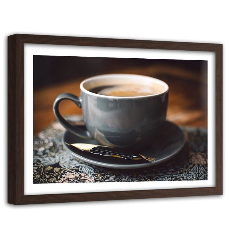 Glezna brūnā rāmī - Cup Of Coffee  Home Trends DECO