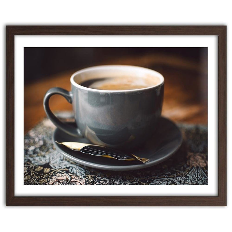 Glezna brūnā rāmī - Cup Of Coffee  Home Trends DECO