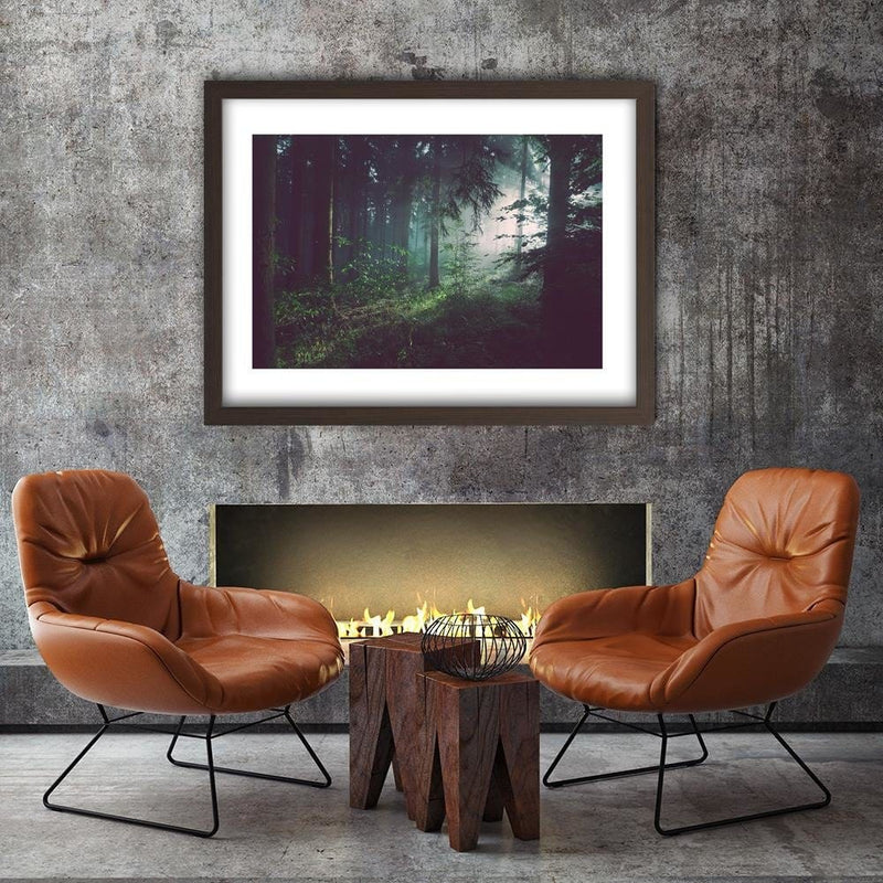 Glezna brūnā rāmī - Dark Forest  Home Trends DECO