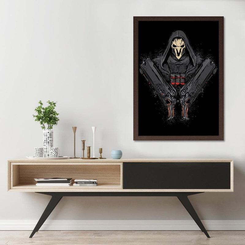 Glezna brūnā rāmī - Death Comes Black  Home Trends DECO