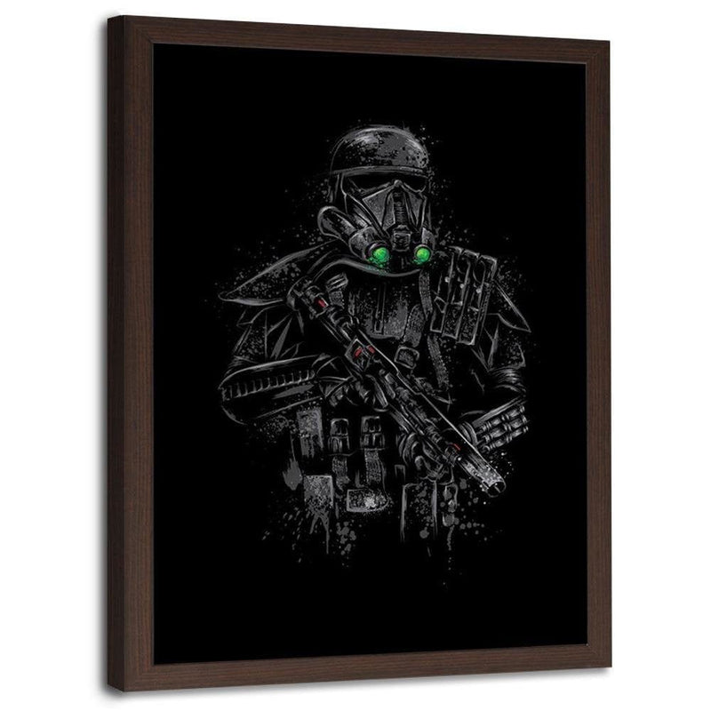 Glezna brūnā rāmī - Death Trooper Black  Home Trends DECO