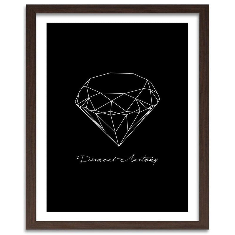 Glezna brūnā rāmī - Diamond Anatomy  Home Trends DECO