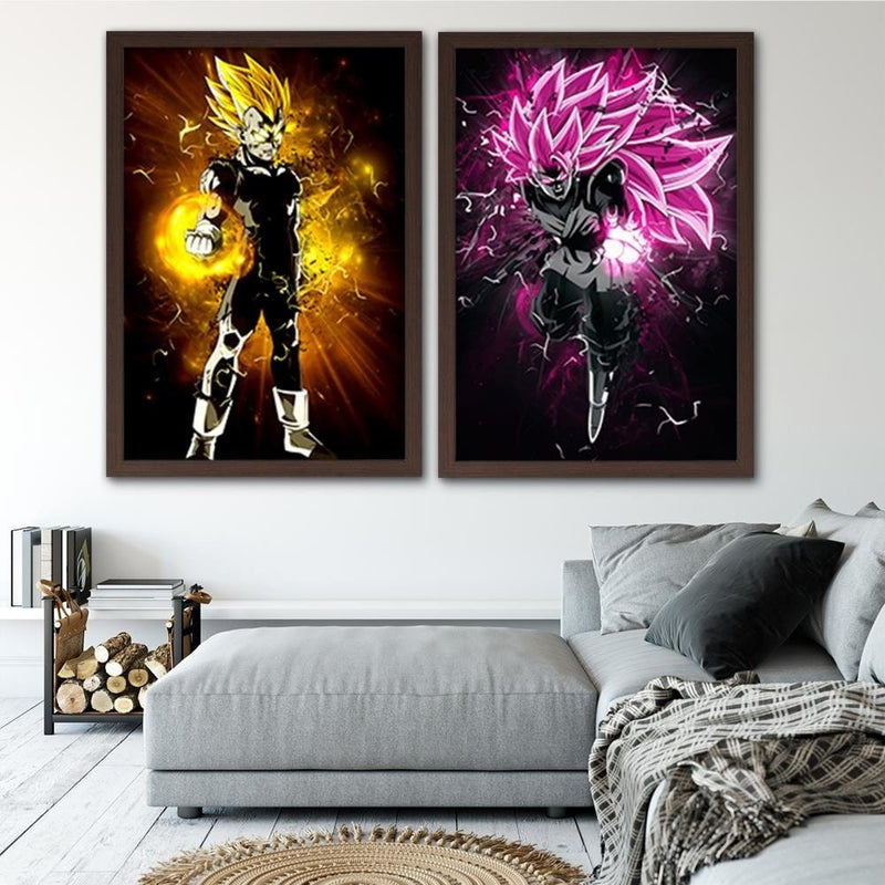 Glezna brūnā rāmī - Dragon Ball 2  Home Trends DECO