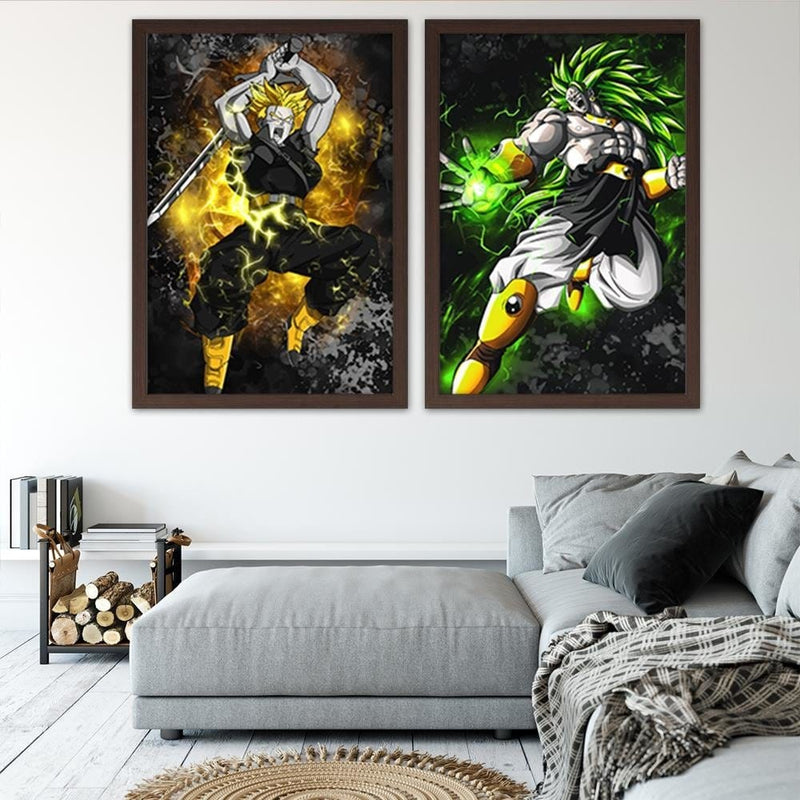 Glezna brūnā rāmī - Dragon Ball 3  Home Trends DECO