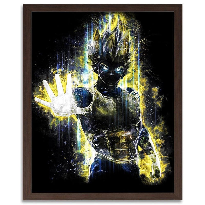 Glezna brūnā rāmī - Dragonball Vegeta  Home Trends DECO