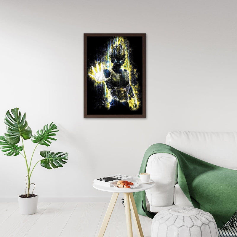 Glezna brūnā rāmī - Dragonball Vegeta  Home Trends DECO