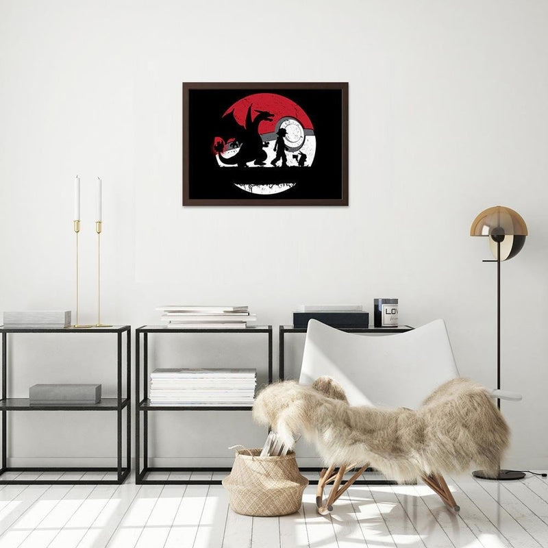 Glezna brūnā rāmī - Famous Anime  Home Trends DECO