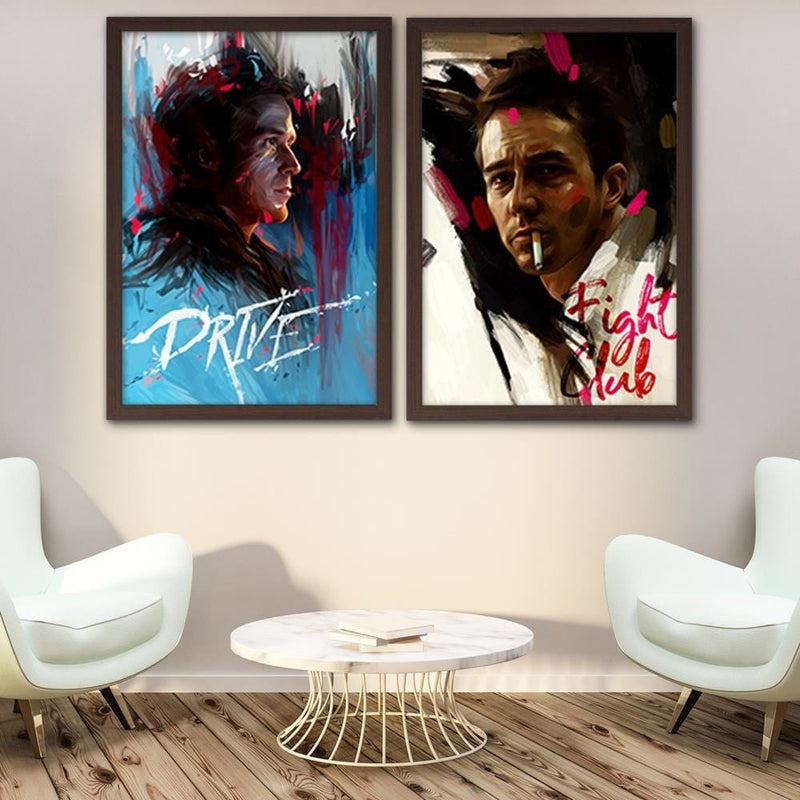 Glezna brūnā rāmī - Fight Club  Home Trends DECO