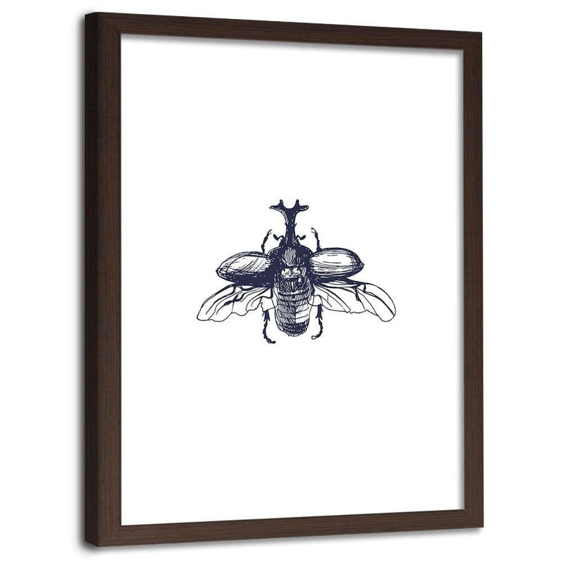 Glezna brūnā rāmī - Flying Beetle  Home Trends DECO