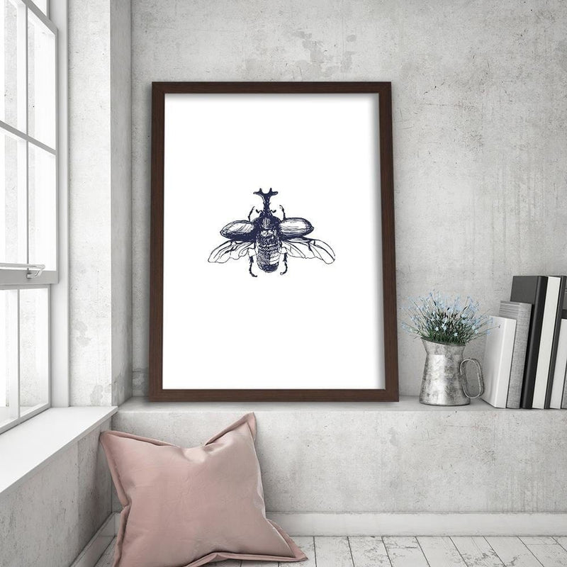 Glezna brūnā rāmī - Flying Beetle  Home Trends DECO