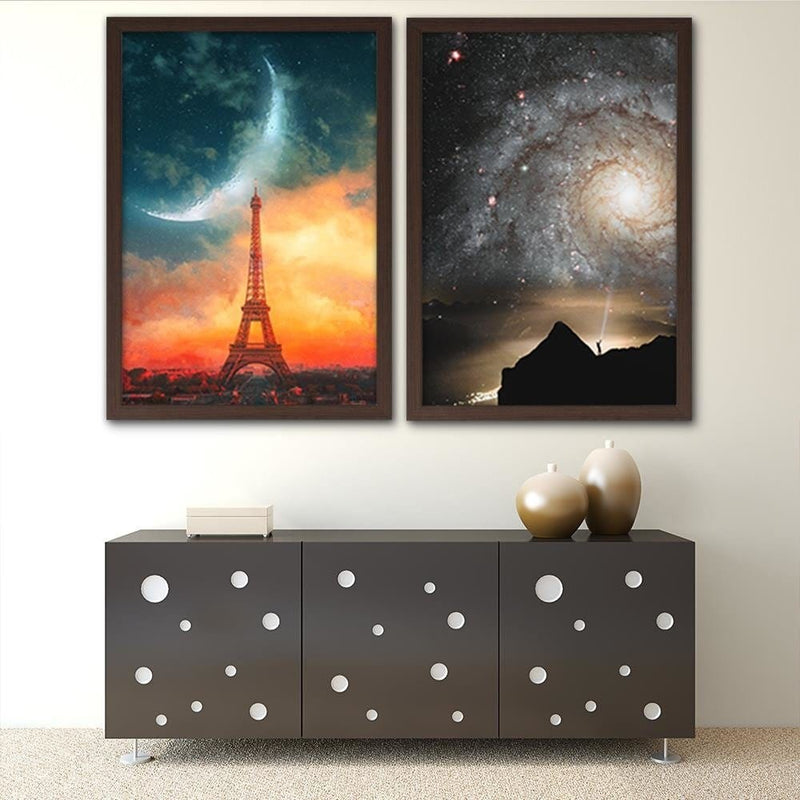 Glezna brūnā rāmī - Galaxy  Home Trends DECO