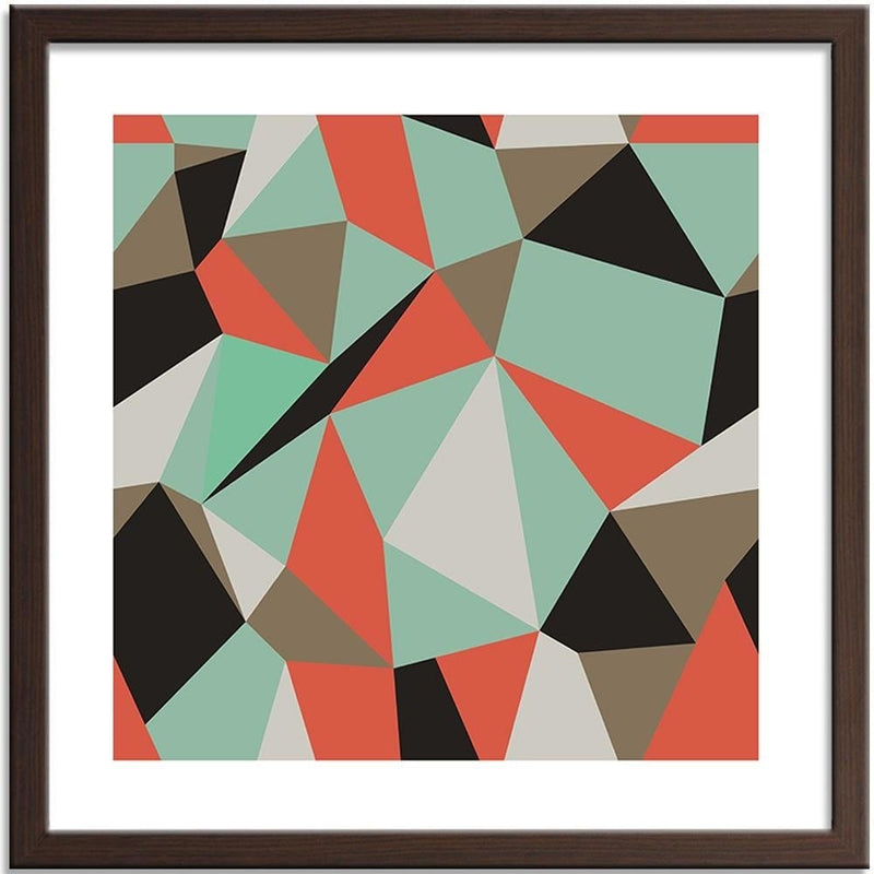 Glezna brūnā rāmī - Geometric Figures - Cubism 1  Home Trends DECO