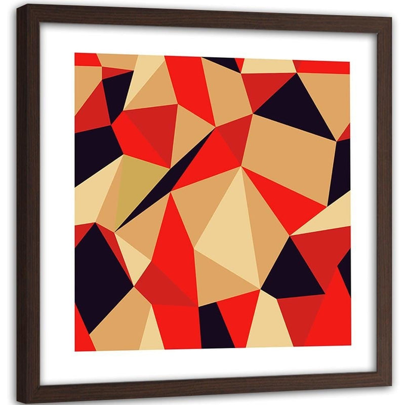 Glezna brūnā rāmī - Geometric Figures - Cubism 2  Home Trends DECO