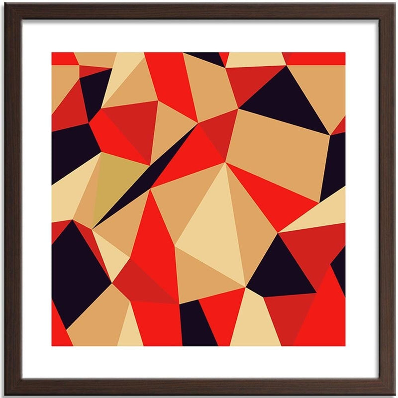 Glezna brūnā rāmī - Geometric Figures - Cubism 2  Home Trends DECO