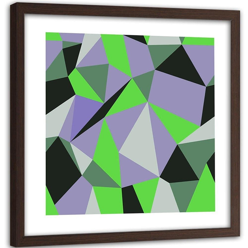 Glezna brūnā rāmī - Geometric Figures - Cubism 3  Home Trends DECO