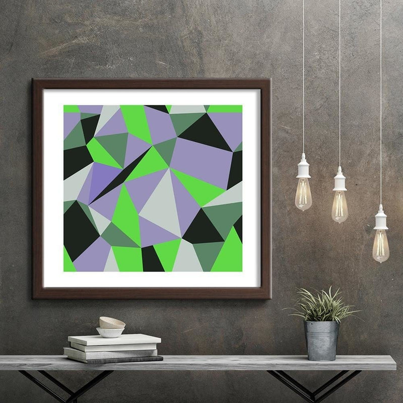 Glezna brūnā rāmī - Geometric Figures - Cubism 3  Home Trends DECO