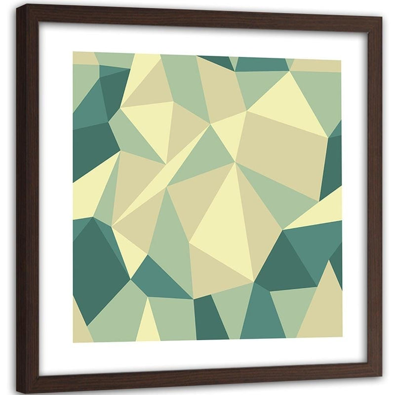 Glezna brūnā rāmī - Geometric Figures - Cubism 5  Home Trends DECO