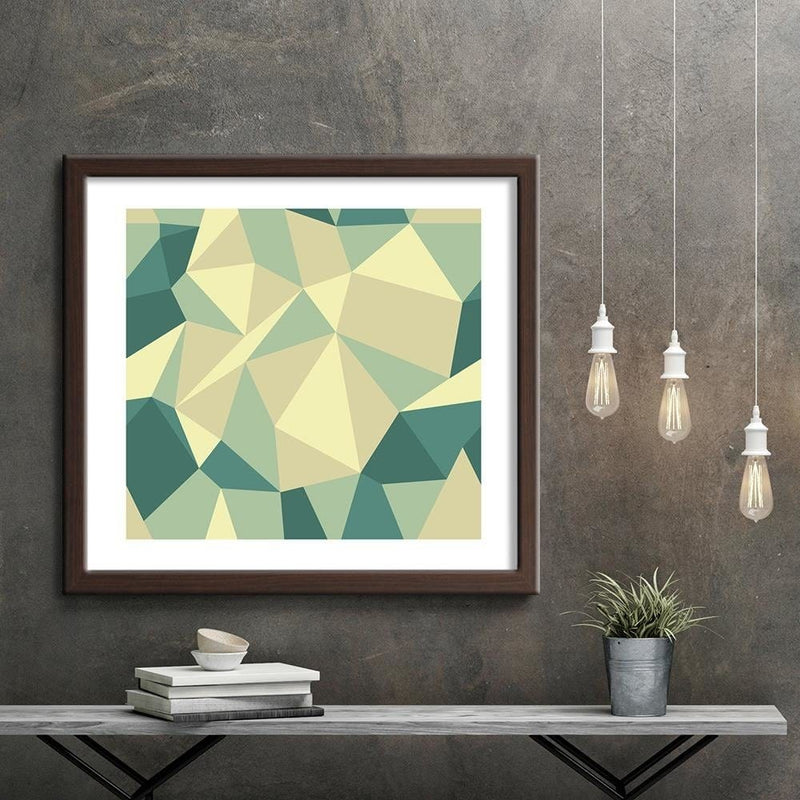 Glezna brūnā rāmī - Geometric Figures - Cubism 5  Home Trends DECO