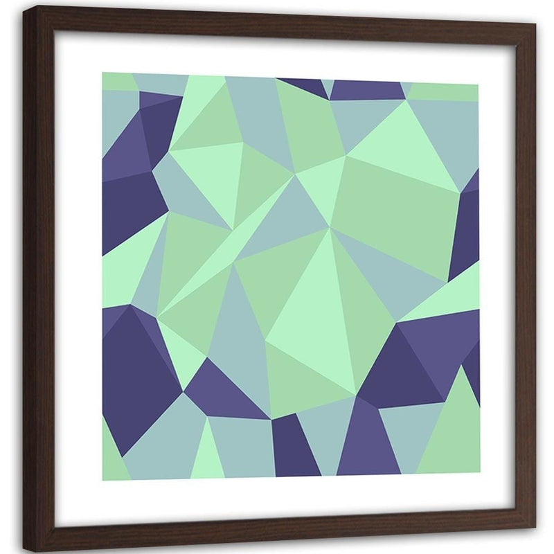 Glezna brūnā rāmī - Geometric Figures - Cubism 6  Home Trends DECO