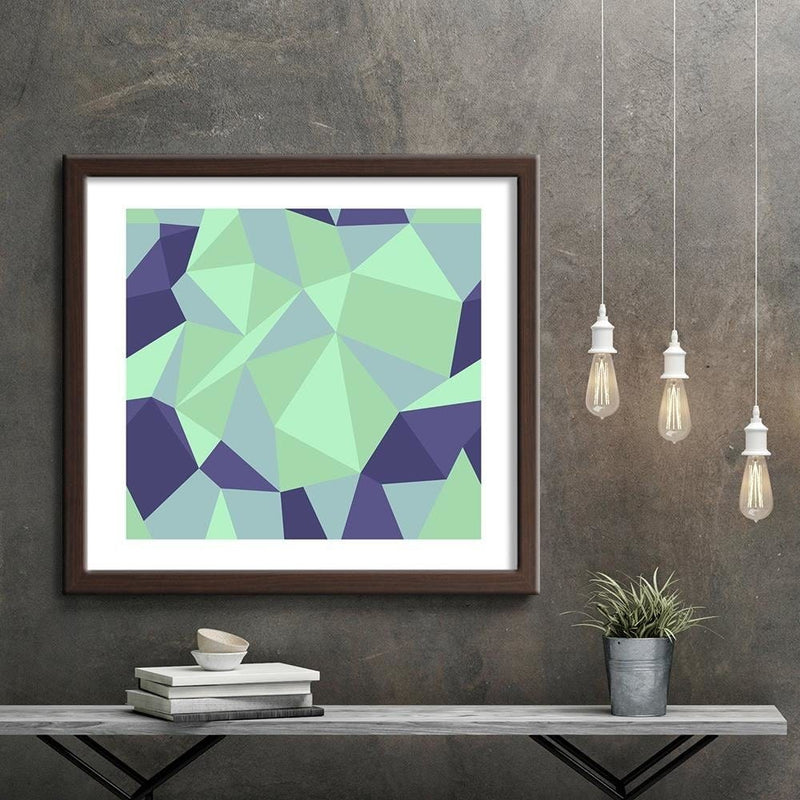 Glezna brūnā rāmī - Geometric Figures - Cubism 6  Home Trends DECO