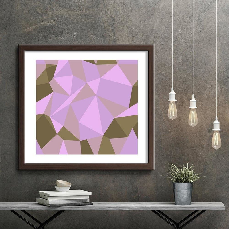 Glezna brūnā rāmī - Geometric Figures - Cubism 7  Home Trends DECO