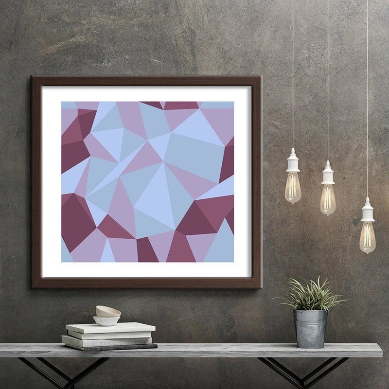 Glezna brūnā rāmī - Geometric Figures - Cubism 8  Home Trends DECO