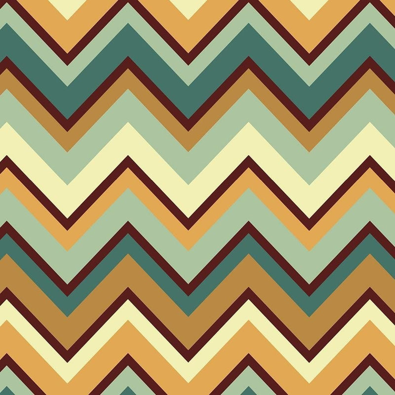 Glezna brūnā rāmī - Geometric Zigzag 1  Home Trends DECO