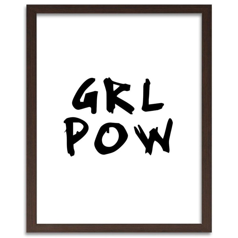 Glezna brūnā rāmī - Girl Power  Home Trends DECO