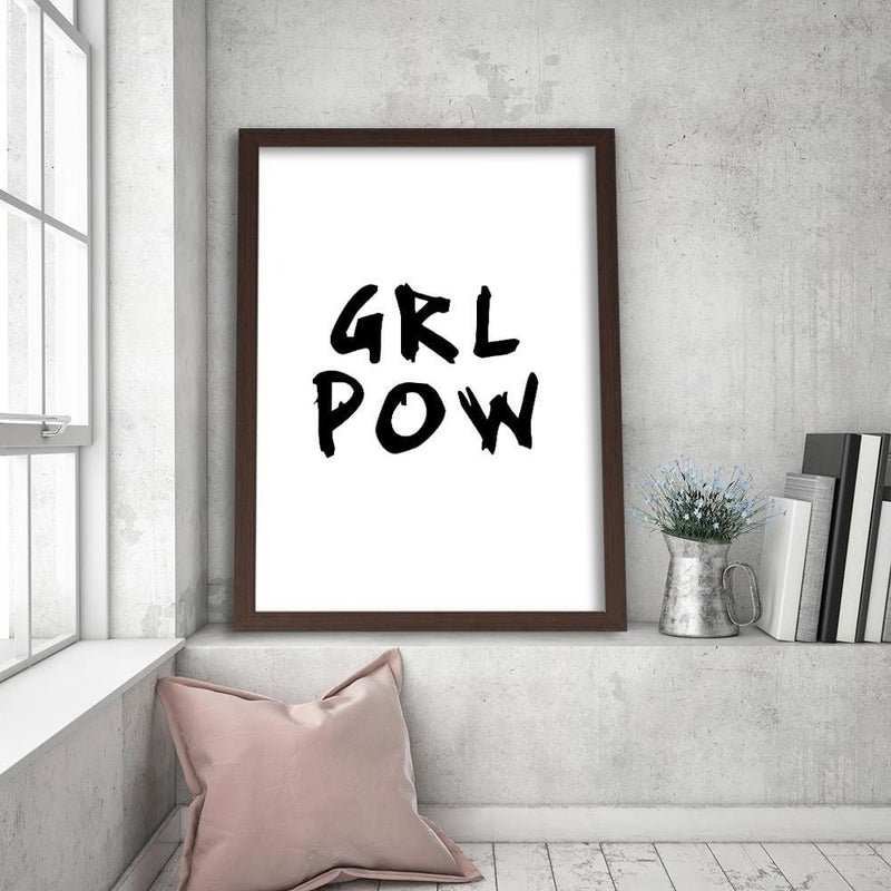 Glezna brūnā rāmī - Girl Power  Home Trends DECO