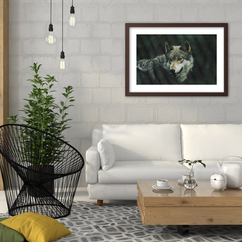 Glezna brūnā rāmī - Gray Wil  Home Trends DECO