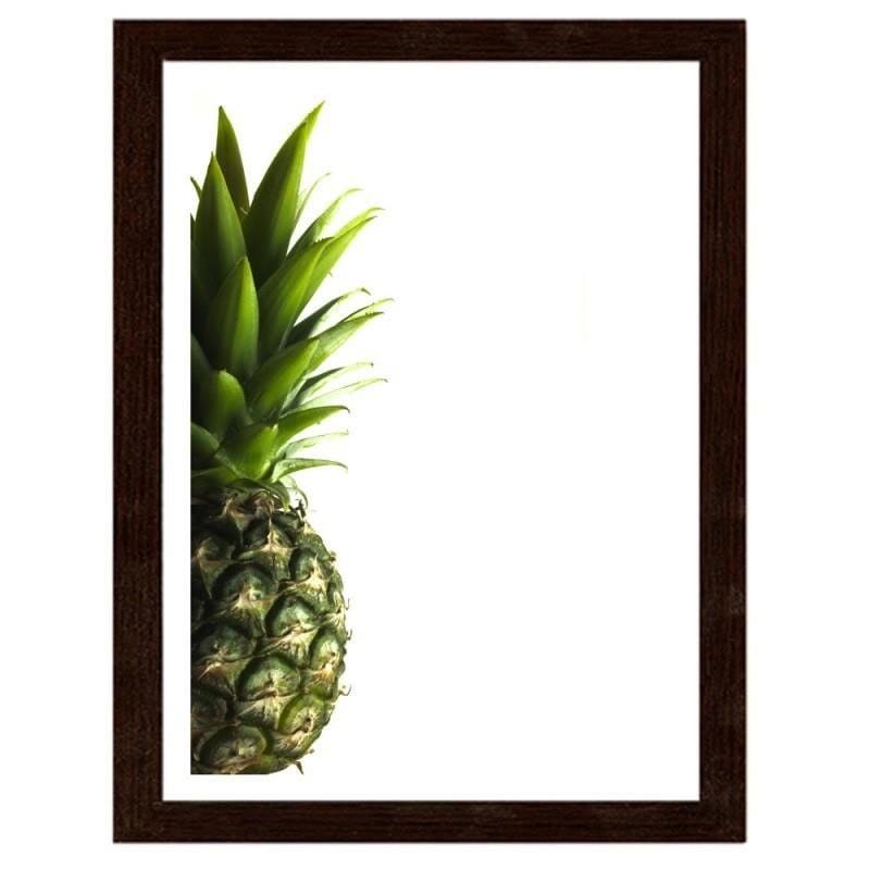 Glezna brūnā rāmī - Green pineapple  Home Trends DECO