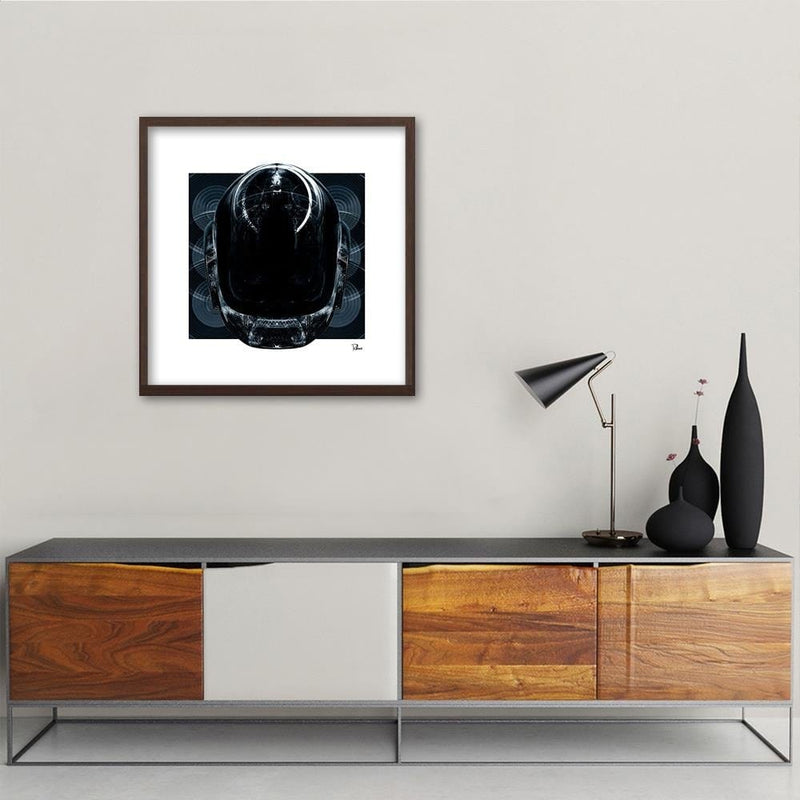 Glezna brūnā rāmī - Helmet Electro  Home Trends DECO