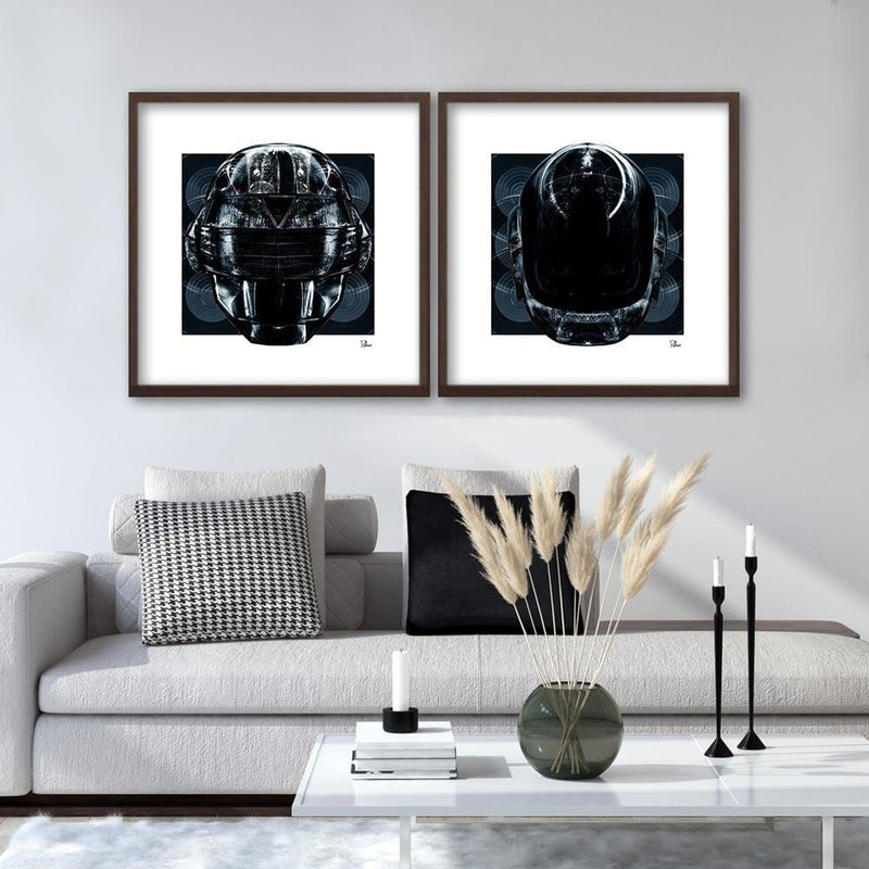 Glezna brūnā rāmī - Helmet Electro  Home Trends DECO