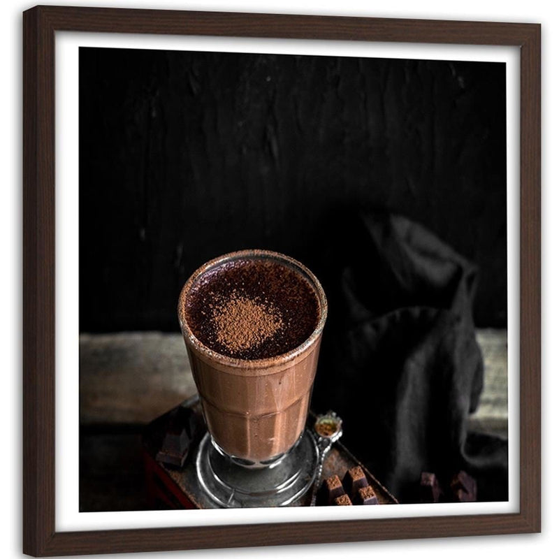 Glezna brūnā rāmī - Hot Chocolate  Home Trends DECO