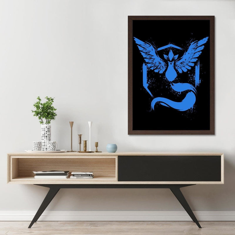 Glezna brūnā rāmī - Illustration Blue  Home Trends DECO