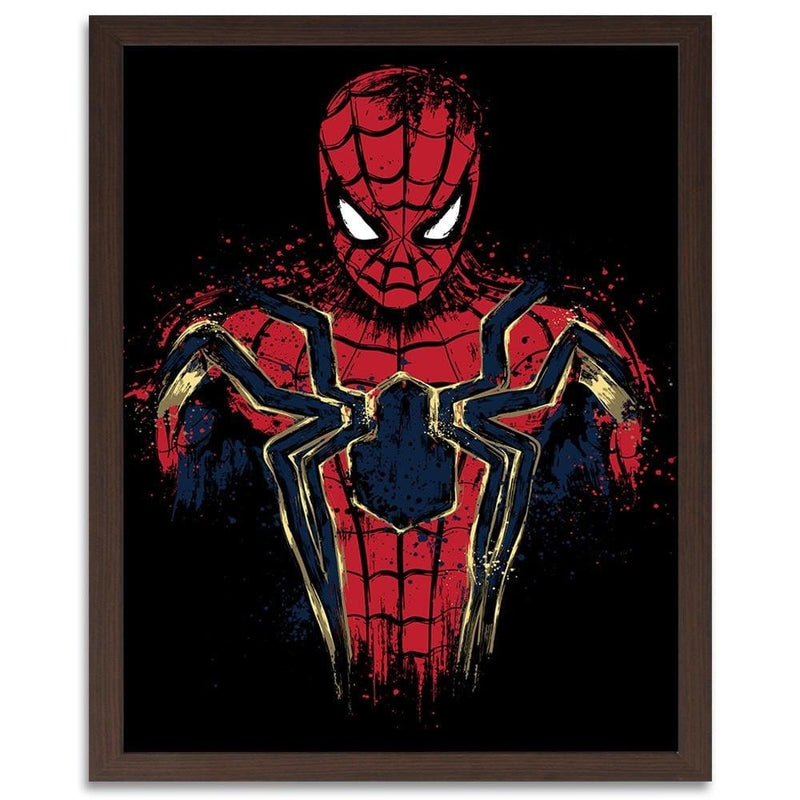 Glezna brūnā rāmī - Infinity Spider Red  Home Trends DECO