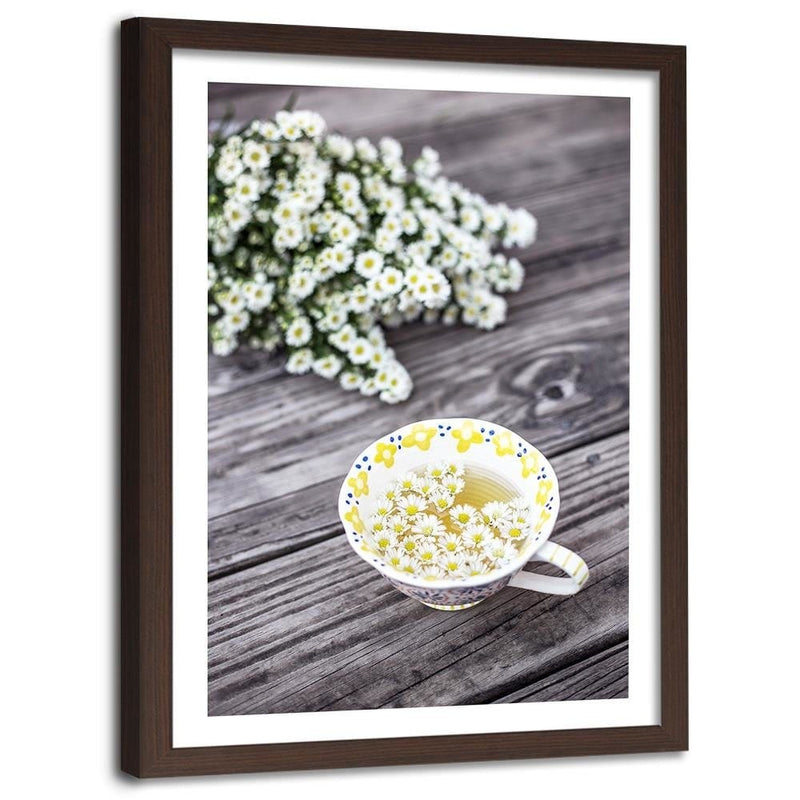 Glezna brūnā rāmī - Infusion Of Chamomile  Home Trends DECO