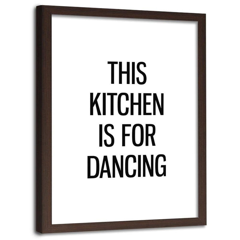 Glezna brūnā rāmī - Kitchen To Dance  Home Trends DECO