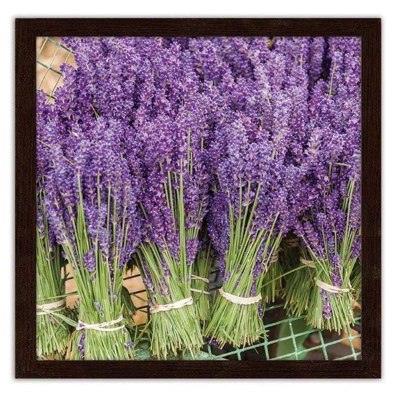 Glezna brūnā rāmī - Lavender bouquets  Home Trends DECO