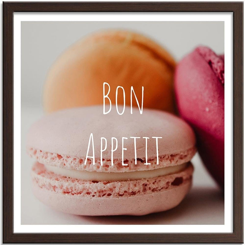 Glezna brūnā rāmī - Macaroons - Bon Apetit  Home Trends DECO