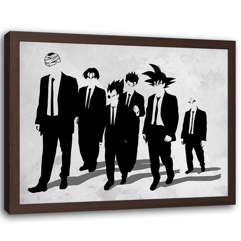 Glezna brūnā rāmī - Man In Black Goku  Home Trends DECO