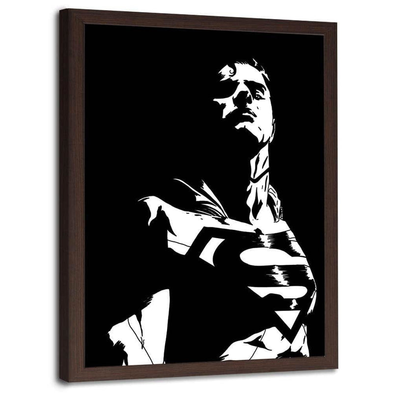 Glezna brūnā rāmī - Man Of Steel 1  Home Trends DECO