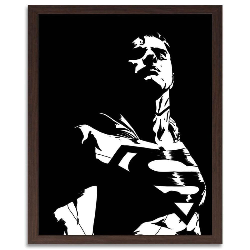 Glezna brūnā rāmī - Man Of Steel 1  Home Trends DECO