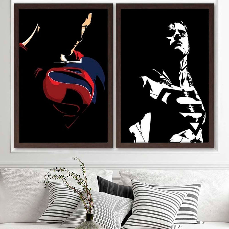 Glezna brūnā rāmī - Man Of Steel 1  Home Trends DECO