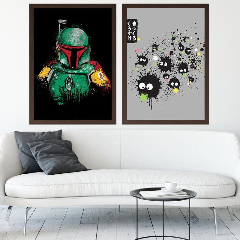 Glezna brūnā rāmī - Mandalorian Armor  Home Trends DECO