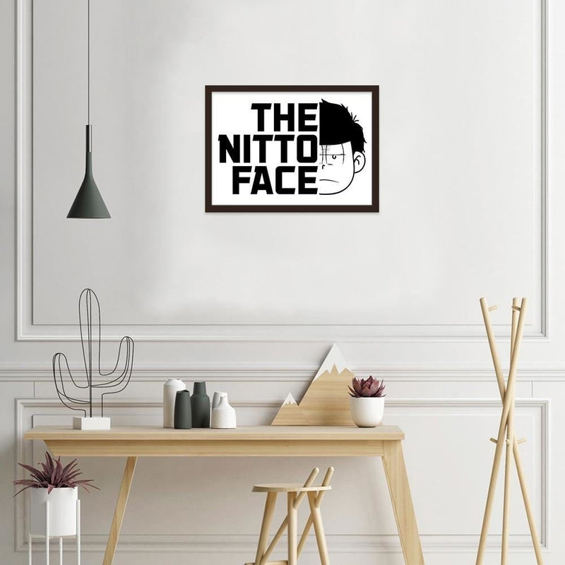 Glezna brūnā rāmī - Manga Nitto Face  Home Trends DECO