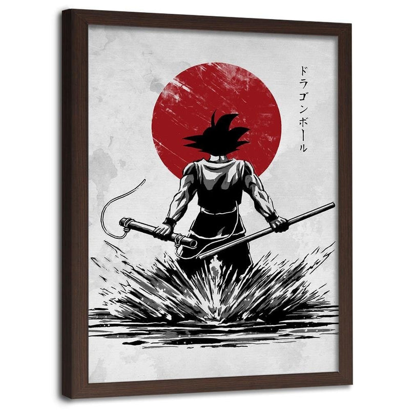 Glezna brūnā rāmī - Manga Warrior  Home Trends DECO