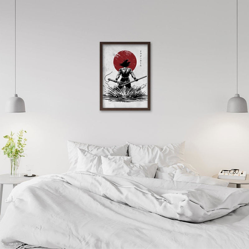 Glezna brūnā rāmī - Manga Warrior  Home Trends DECO